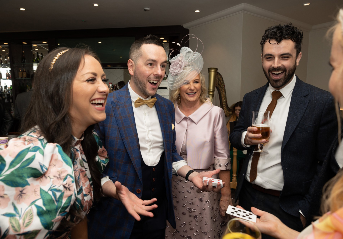 Billy performing at Wedding